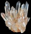 Tangerine Quartz Crystal Cluster - Madagascar #58876-3